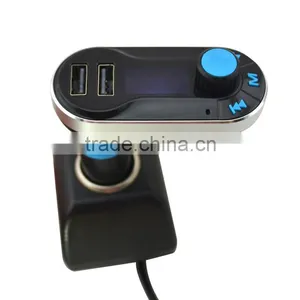 Fashionable FM Transmitter With 2.1A Car Charger, Radio am Fm, Supports MP3/WMA Format thumbnail-1