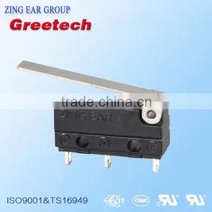 Types of Sealed Subminiature Electric Snap Action Micro Switches With Lever thumbnail-2