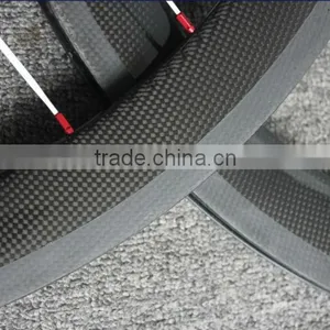 Carbon Fiber Bikes Wheels 700c Clincher Road Bicycle Wheelset MT-50C thumbnail-1