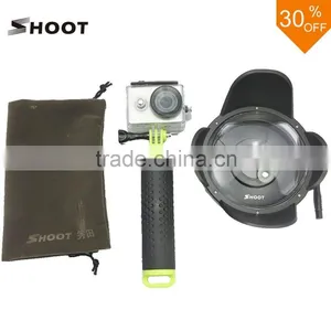 SHOOT Factory 2016 New Released Xiaomi Yi Action Camera Waterproof Floaty Monopod Dome Port Accessories Underwater Photography thumbnail-1