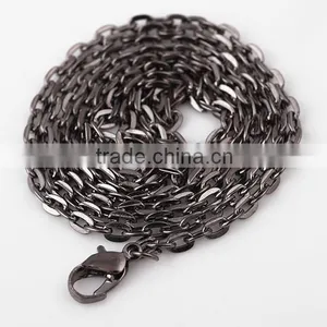 New Products Gun Color Necklace Alloy Necklace 60cm for Making Floating Locket thumbnail-4