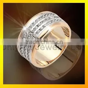 AAA CZ White Gold Rings Micro Pave Setting Rings Gold Rings thumbnail-3