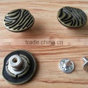 Oxy Brass Color Metal Jeans Button For Jacket and Jeans Clothes -- J1540 thumbnail-3