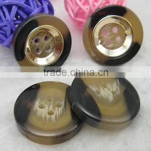 Sedex Audited Factory 2 Pillar Zamac Polyester Button, Vacuum Plating Polyester Button thumbnail-3
