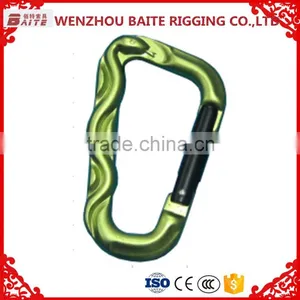 Snake Embossed Handbag Aluminum Snap Hook ,No Tensile Strength Carabiner Bit Aluminum Snap Hook, Green Aluminum Hook thumbnail-1