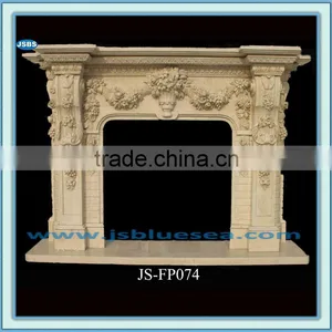 Stone Fireplace Designs JS-FP074 thumbnail-1