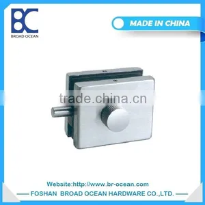 Interior Design Aluminum Frameless Glass Door Lock Patch Fittings (V-529) thumbnail-1