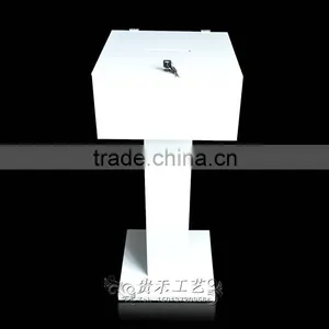 GH-RJ002 Shenzhen Guihe Factory Direct Sale Acrylic Donation Boxes With Locks/customized Donation Boxes thumbnail-1