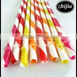 Decorative Striped Straws for Drinking Kids Party Supplies thumbnail-1