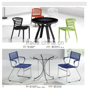 Latest 12mm Thick Tempered Glass Dining Table Factory Sell Directly YY23 thumbnail-1