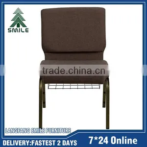 Wholesale Value Padded Stackable Church Chairs for Cathedral Used thumbnail-2
