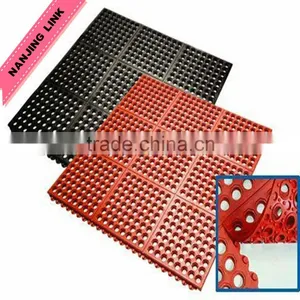 Non Slip Rubber Mat With Drainage Holes for Pool China Manufacturer 12MM X 914mm X 1524mm 1/2" x 3' x 5' thumbnail-1