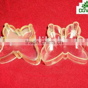 Transparent Clear Plastic Tealight Holder thumbnail-1