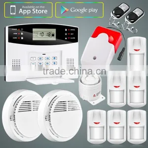 YL-M2B New LCD Display With Time Clock Wireless GSM Home Security Fire Alarm System thumbnail-1