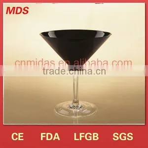 Handmade Black Tall Martini Glass thumbnail-1