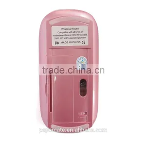 Ultra Thin Pink Wireless Optical Mouse Pink Laptop PC Mac Linux Ship From China thumbnail-6