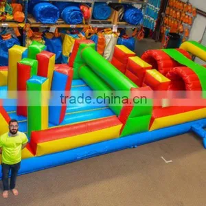 30ft Long Backyard Inflatable Adult Obstacle Course Equipment for Sale thumbnail-2