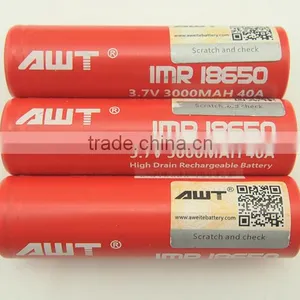 AWT 18650 40A 3000mah 18650 TC 100W Mod Smart Mod Vape Mod Vapor Mod e Cig Box Mod Vape Mod 150w New Vapor Mod Vape Gemini Rta thumbnail-3