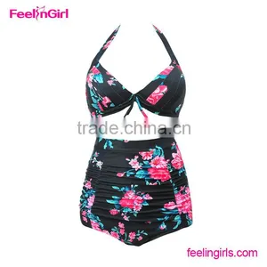 Plus Size Swimwear High Waist Bikinis in Bulk thumbnail-3