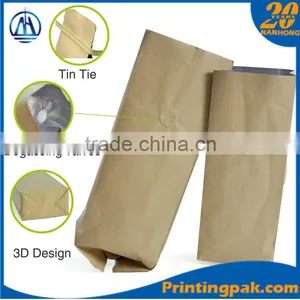 Brown Kraft Paper With Composite Kraft Aluminum Foil Bag/Bag With One-way Degassing Valve Quality Choice thumbnail-3