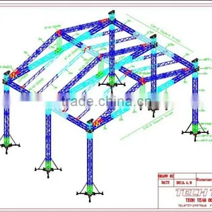 12M * 10M * 8M Roof Lighting Sound Truss System thumbnail-5