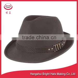 Wool Felt Trilby Hat Fedora Hat thumbnail-1