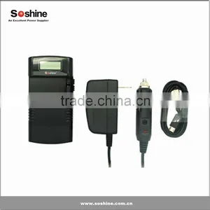 Li-Ion 3.7V/7.4V Battery LCD Universal Charger for Digital Cameras and Camcorders Portable Battery Charger thumbnail-5