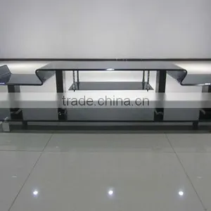 Modern Hot Bending Glass Tempered Glass TV Stand for Living Room thumbnail-6