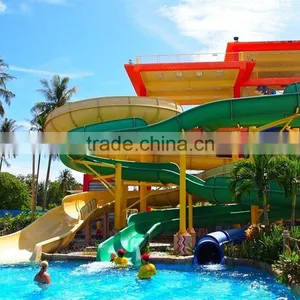 China Amusement Park Fiberglass Water Slide for Sale thumbnail-3