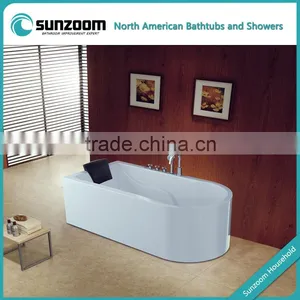 CUPC Certified Mini Corner Bathtub, Bathtub-with-seat, Bathtub With tv thumbnail-1