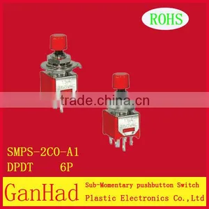 2-way Sub-Mini Pushbutton Toggle Switch thumbnail-1