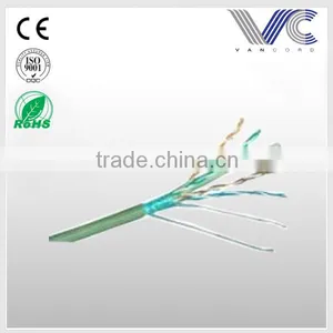 Frankever Hot Sell Twisted Pairs Green FTP Cat6 Network Cable thumbnail-1