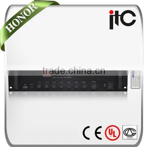 ITC T-60BU Series 240W to 60W Background Music System PA Amplifier With USB Port thumbnail-1