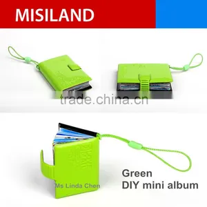 DIY Green Ezbook Inkjet Printable Mini Photo Album Small Square thumbnail-1