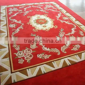 Handmade Area Rugs With Classic Red Design Used Corridor and Loddy thumbnail-1