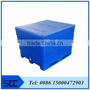 1000L Large Plastic Fish Bin, Rotomould Plastic Cooler Bins, Fish Bin Insulation thumbnail-1