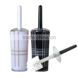 Classic England Grid Design Plastic Toilet Brush Set thumbnail-1