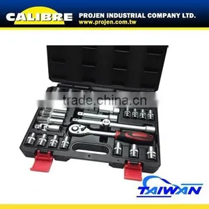 CALIBRE 1/2"Dr Socket and Ratchet Handle Combined Socket Set thumbnail-1