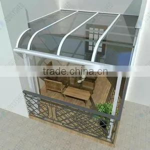 DIY Awning With Aluminum Frame and Polycarbonate Sheet thumbnail-4