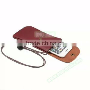 New Fashion Cell Phone Shoulder Strap Bag, Leather Case Cover for 5.7 Inch Mobile Phone thumbnail-5