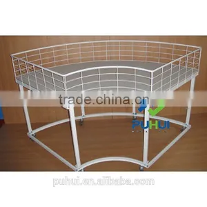 Factory Round Metal Rolling Display Table With Multi Function thumbnail-1