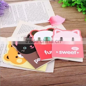 2016 Lovely Mini Cartoon Bear Notebook Message Cheap Paper Memo Pad Notebook thumbnail-4