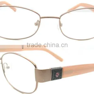 Metal Fashion Optical Glasses, Fashion Optical Frame,with Purple Diamond thumbnail-1