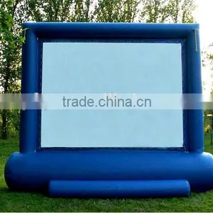Family Size Inflatable Outdoor Movie Screens on the Grass Ground thumbnail-1