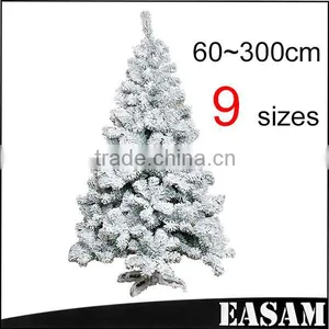 Wholesale Christmas Decorative,Flocked Snowing PVC Artificial Christmas Trees With 9 Sizes thumbnail-1