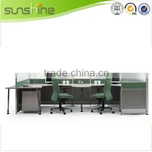 Used Reception Desk Office Workstation Panel System thumbnail-1