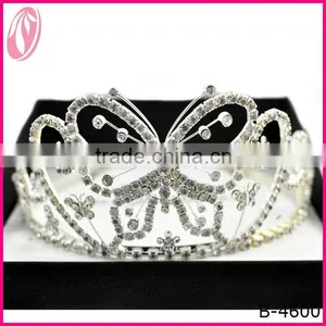 Large Pageant Butterfly Festival Crown Tiara For Children thumbnail-1