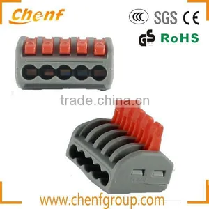 Hot Sell Cheaper 0.75-2.5mm2 Push Fit Wire Clamp 5 Pole Female Terminal thumbnail-1