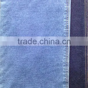 Cotton Spandex Indigo Knit French Terry Fabric thumbnail-1