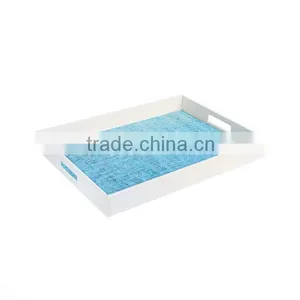 High Quality Best Selling Rectangle Lacquer Wooden Tray Table thumbnail-1